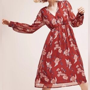Anthropologie Eri + Ali Riverwind Peasant Dress